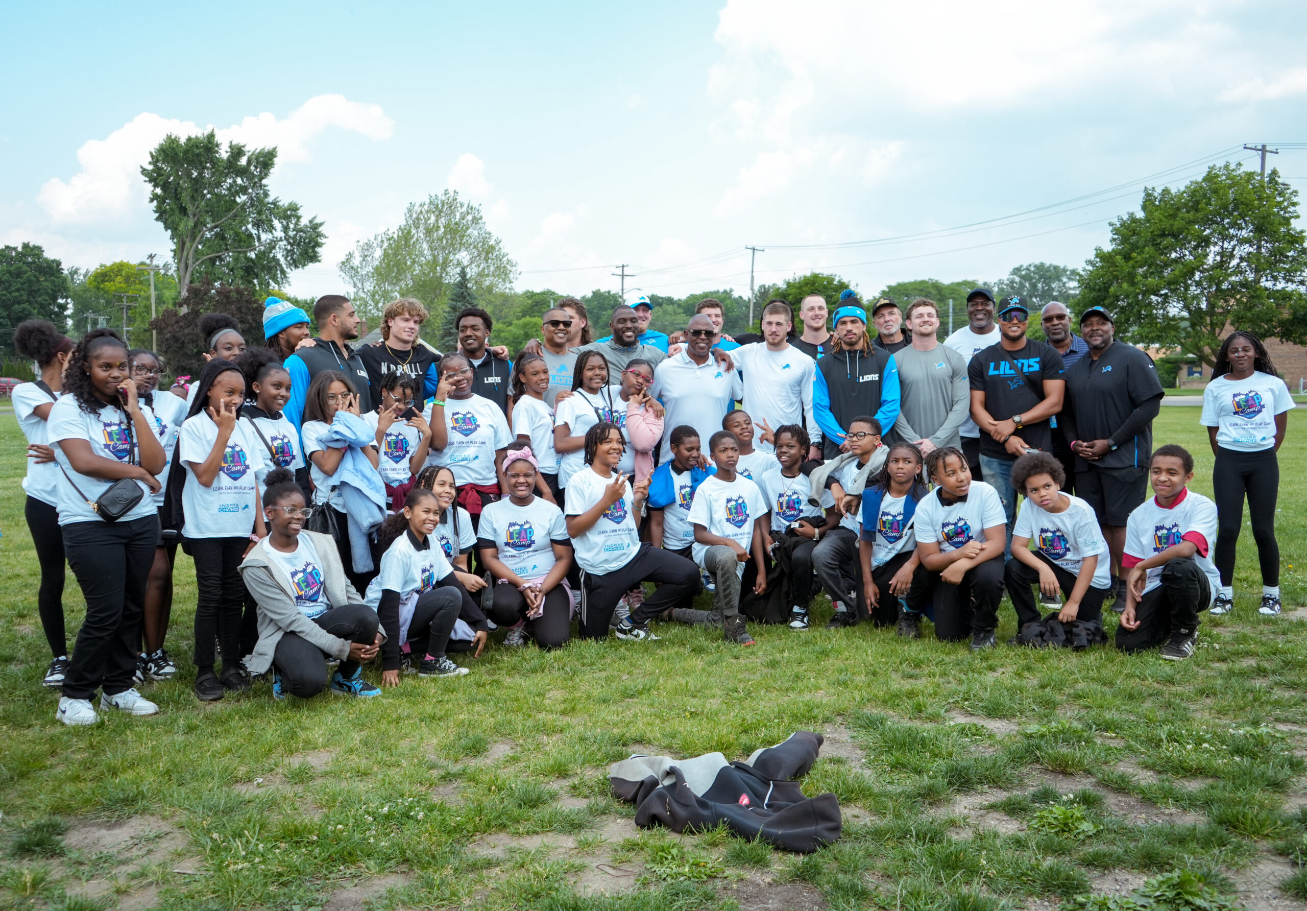 Detroit Lions Rookies Educate Redford Students